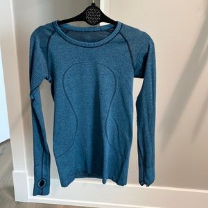 Lululemon blue swiftly tech long sleeve 6